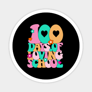 Groovy 100 Days of Loving School Magnet